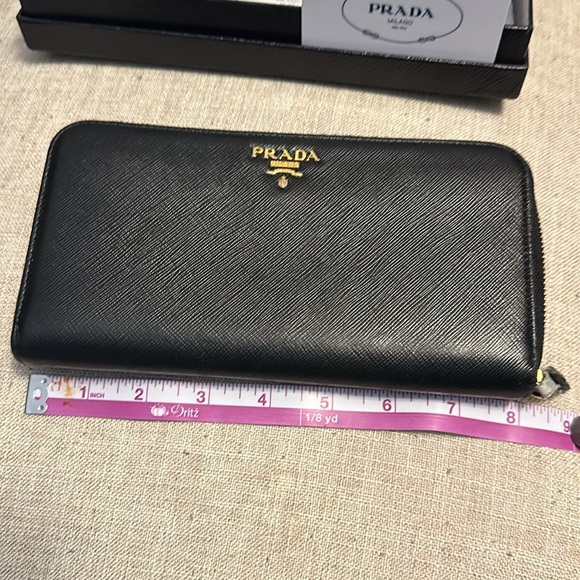 Prada Portafoglio Lampo Saffiano Wallet full inclusion, box-tissue-authenticity - Picture 10 of 12